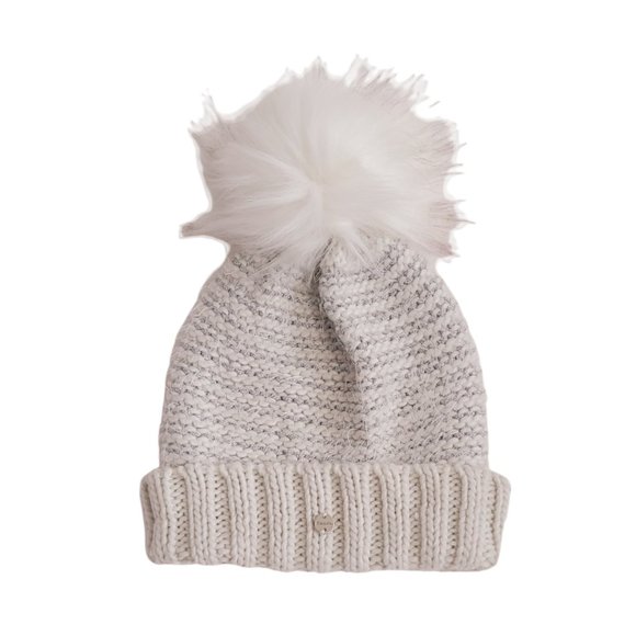 NWOT Bench Touque - Silver-grey and White - One Size - Picture 1 of 5